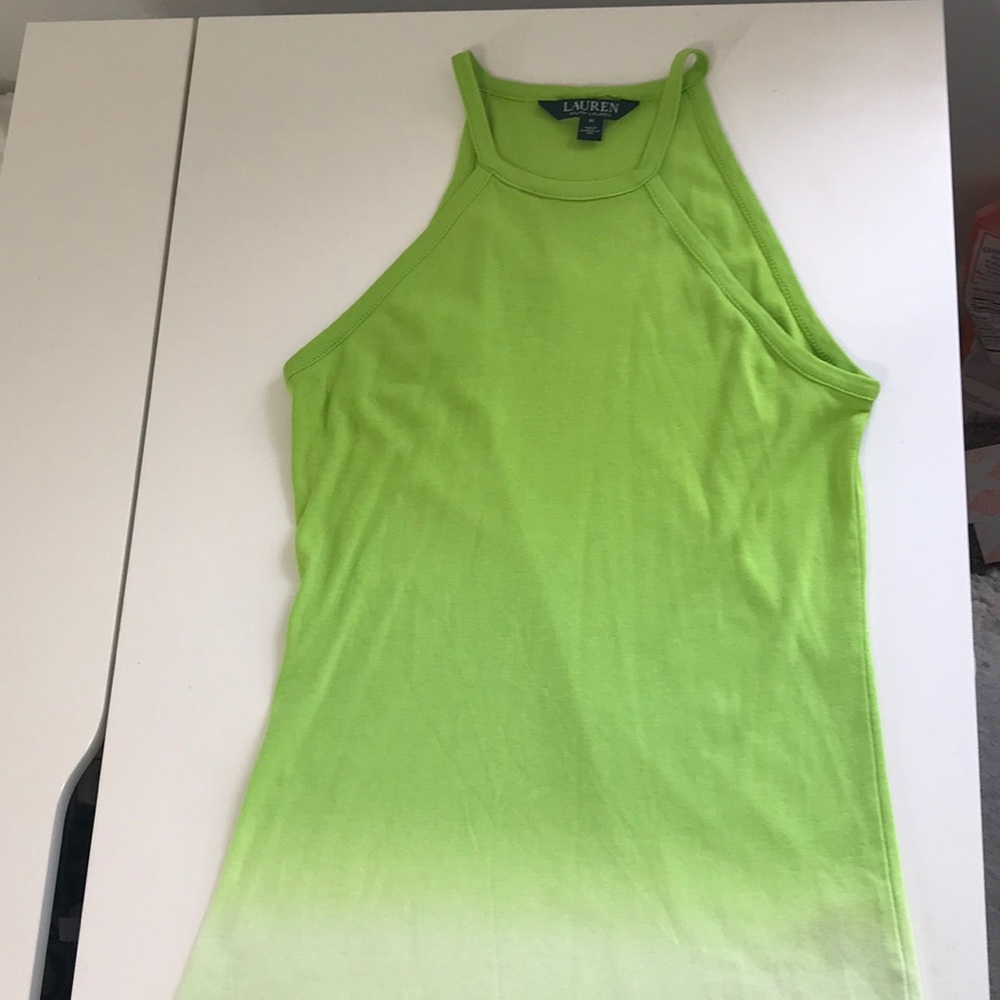 Ralph Lauren Green halter tank size M